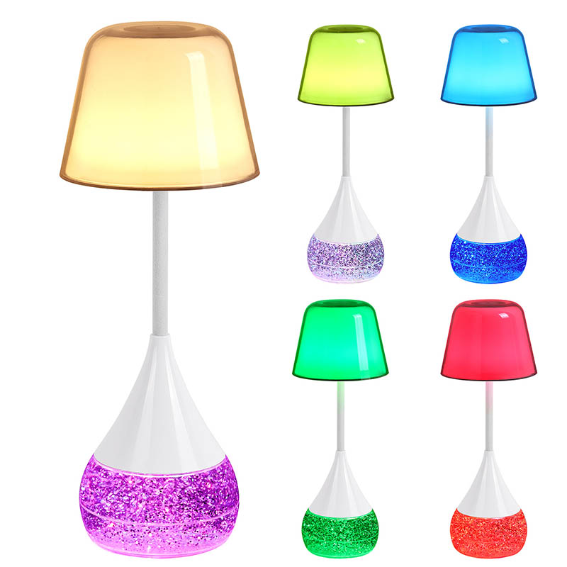 ظرافت و نوآوری لامپ میز LED با پایه درخشش RGB