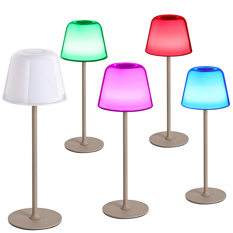 چراغ میز LED با سایه قارچ RGB