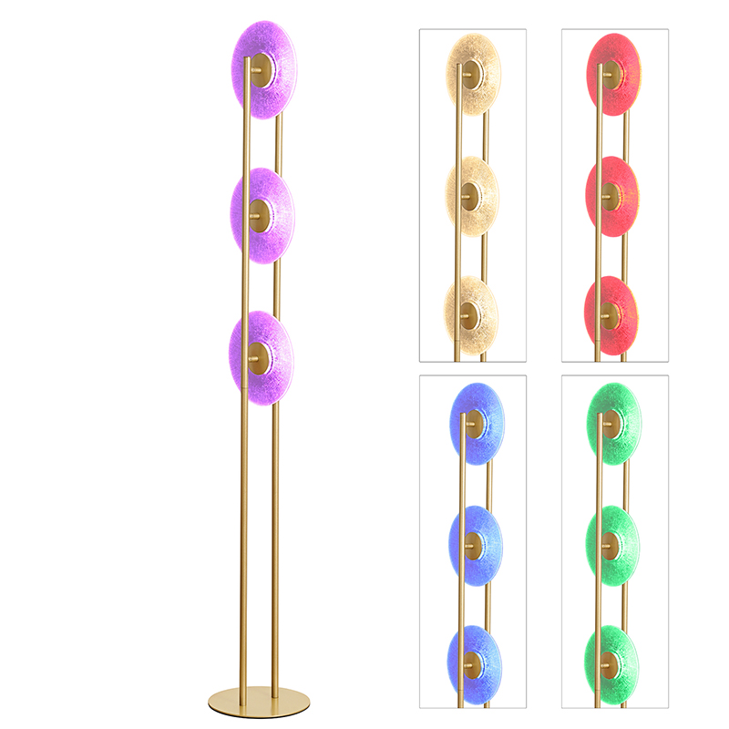 چراغ کف LED RGB با 3 دیسک