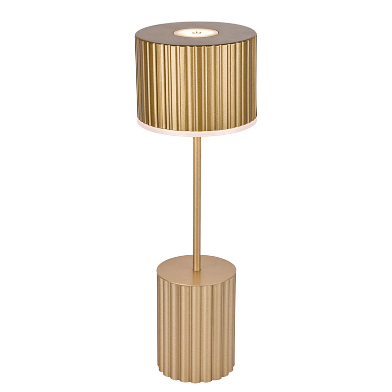 چراغ رومیزی سایه دار فلزی کوچک با باتری