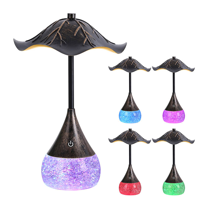 لامپ میز LED رتور با پایه درخشش RGB