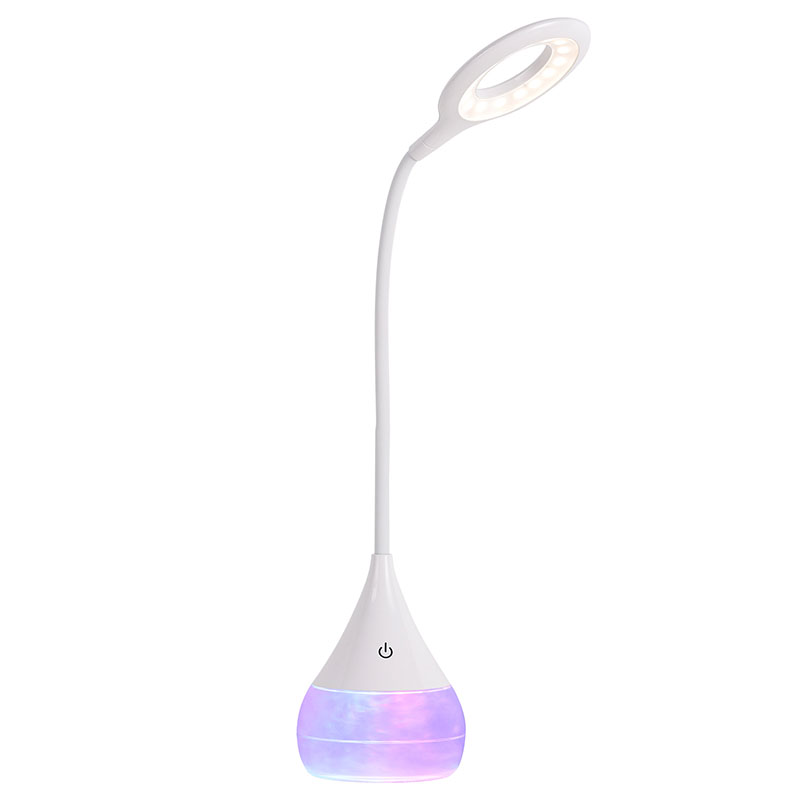 چراغ رومیزی LED پایه مایع ابری RGB با سایه قابل تنظیم