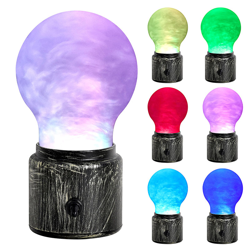 لامپ شبانه مایع RGB با لامپ بزرگ