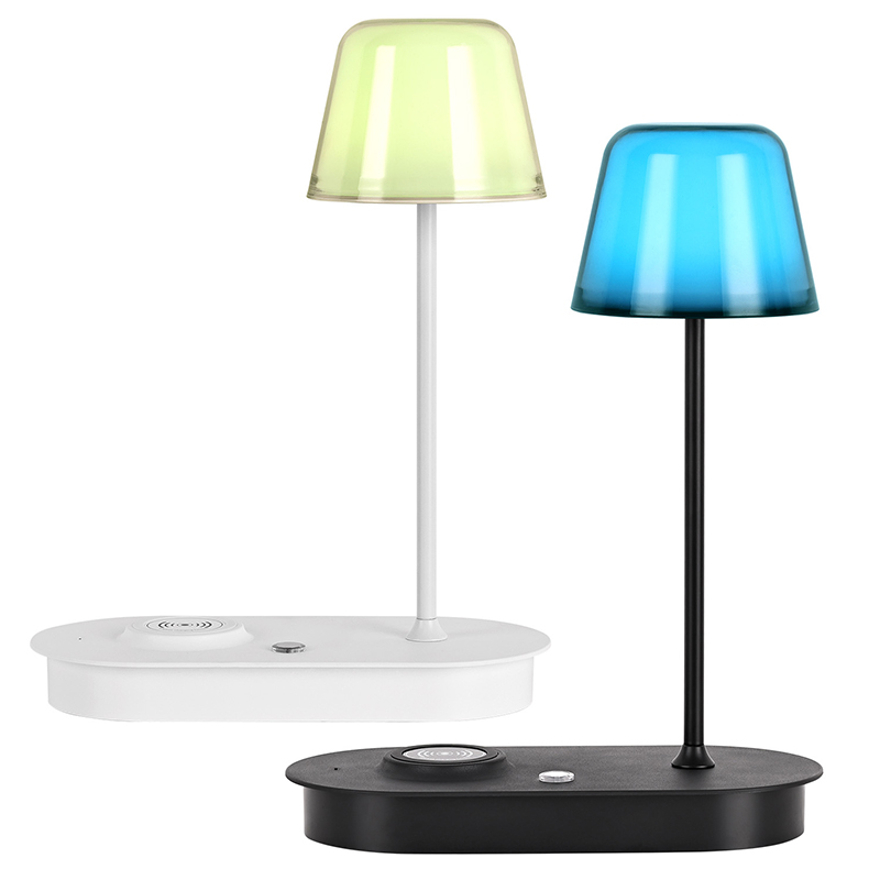 لامپ میز شارژر بی سیم با نور RGB